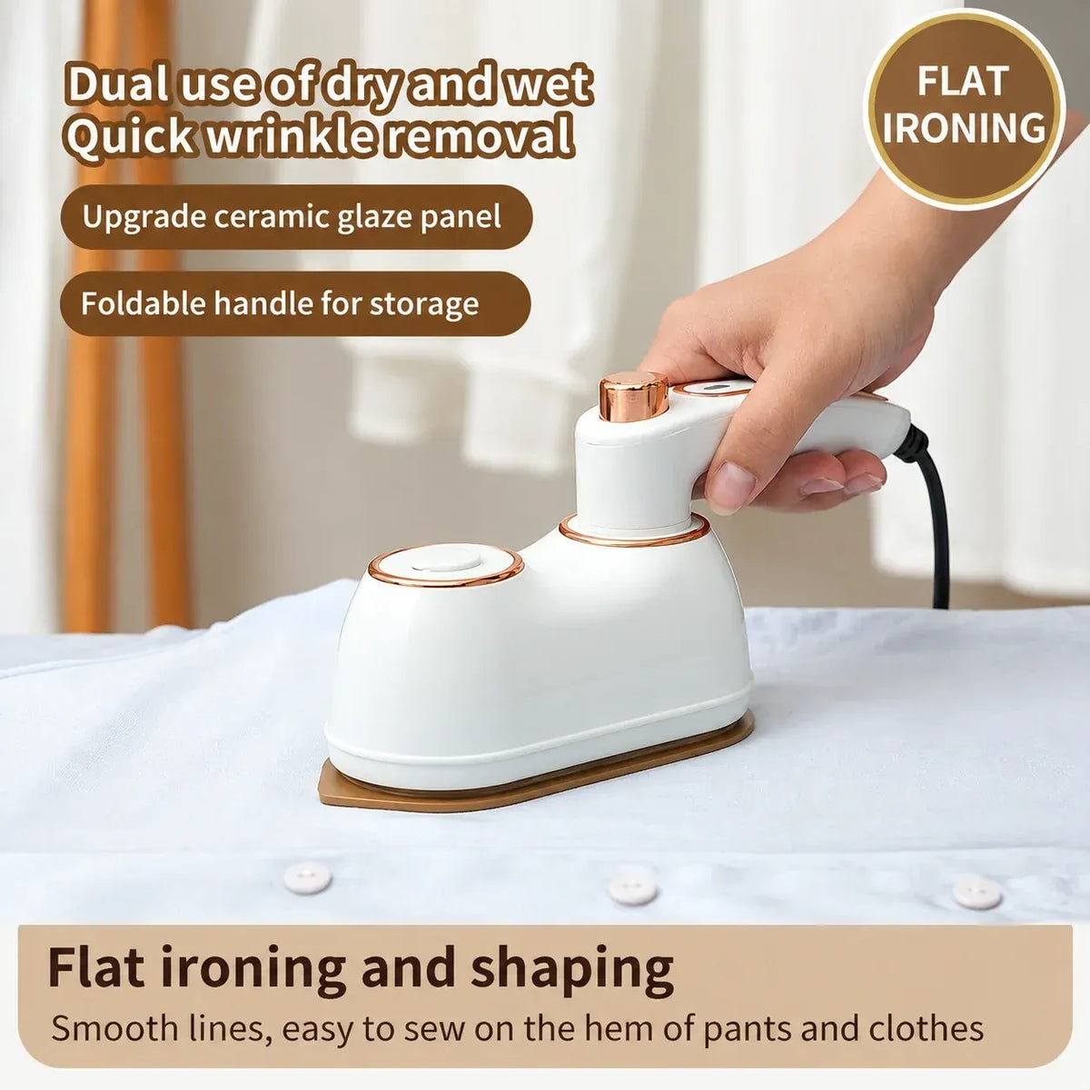 PORTABLE FOLDING CLOTH IRON