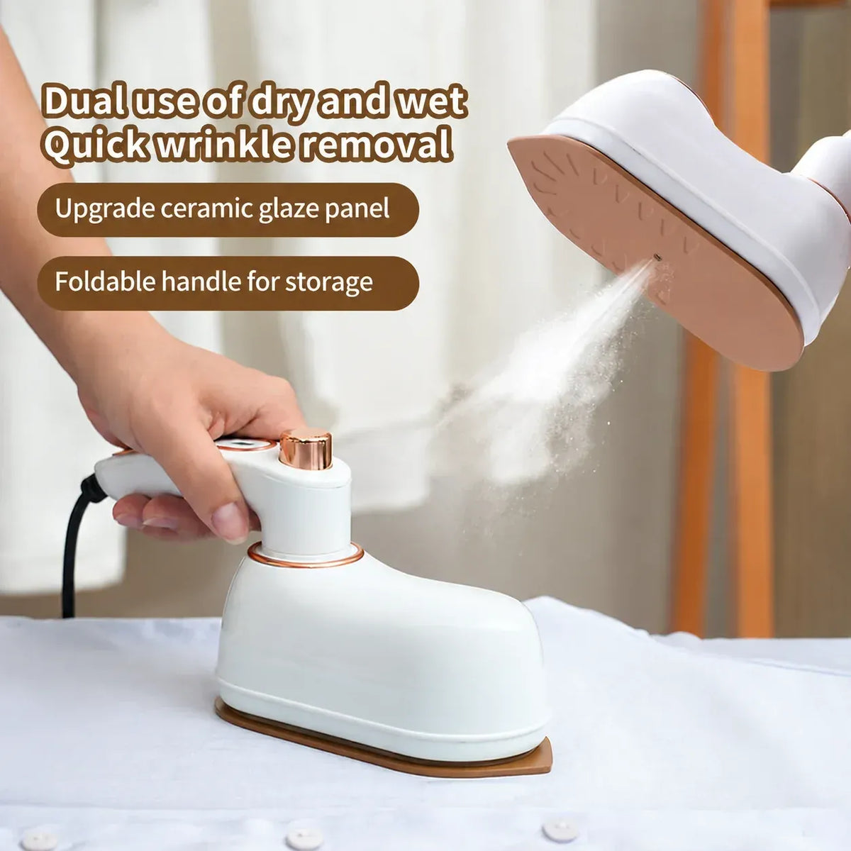 PORTABLE FOLDING CLOTH IRON